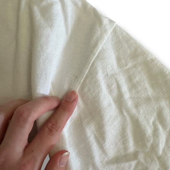 Vintage 90s Elvis Presley Graphic T-Shirt XL White Diamond Dust Music Tee - Picture 7 of 8